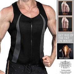 Men Neoprene Body Shaper Sweat Sauna Hot Vest Fat Burner Waist Trainer Shapewear