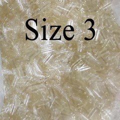 1000-10000 Empty Gelatin Capsules ~Size 3 ~ Bulk (kosher Halal) Gel Caps