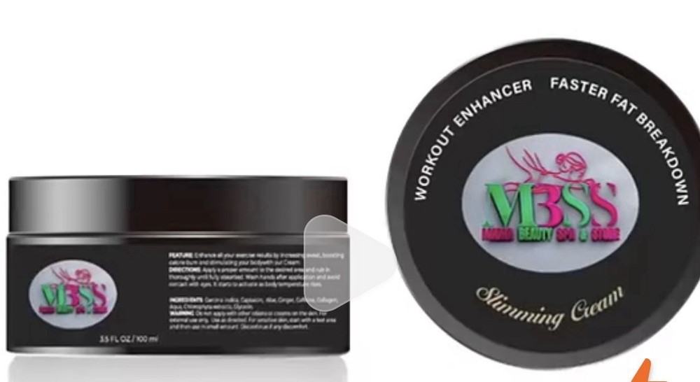 VBSS Slimming Cream Fat Burner Workout Enhancer Unisex 3.5 fl oz / 100 ml