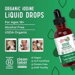 Iodine Liquid Drops | Potassium Iodide | 1 Year Supply | 450 Servings | Thyro…