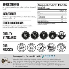 Saw Palmetto Extract 10X Potency + Pumpkin Seed Oil – Prostate Health, Hair Grow