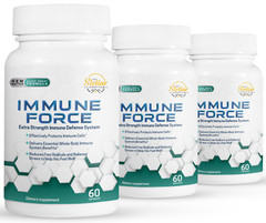 3 Pack Immune Force, extra strength immune defense system-60 Capsules x3