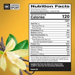 Grass Fed Whey Protein Isolate Vanilla 25 Servings BPN NSF Certified Exp 04/2028