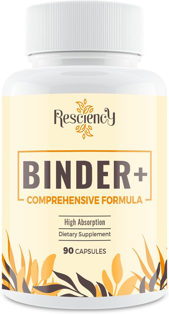 Resciency Detox Binder Supplement – Activated Charcoal, Zeolite, Bentonite Clay,