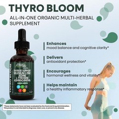 Thyroid Supports Drops Selenium Zinc Iodine L Tyrosine Ash Wagandha 2 Box