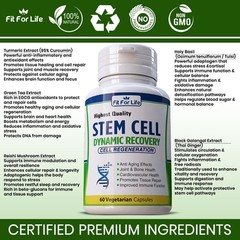 STEM CELL PILLS SUPPORT NATURAL SUPPLEMENT CELLULAR REPAIR RENEWAL IMMUNE BOOST