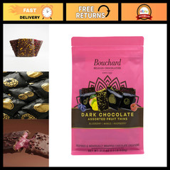 Dark Chocolate Fruit Thins – Blueberry, Mango, Raspberry – 21.2 OZ (600g) Snack