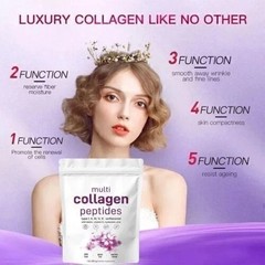 Multi Collagen Peptides Powder 2 lb Hydrolyzed Protein Peptide Type I,II,III,V,X