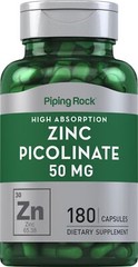 Zinc Picolinate (High Absorption Zinc) 50 mg, 180 Quick Release Capsules
