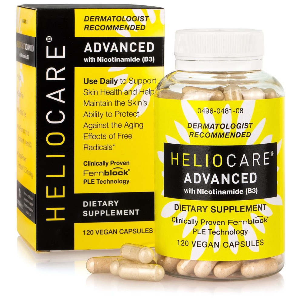 Heliocare Advanced Vitamin B3 Niacin Antioxidant Skin Health Supplement 60 Caps