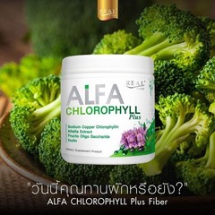 6 X Real Elixir Alfa Chlorophyll Plus 100% Natural Fiber Drink 100 g