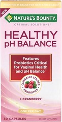 Natures Bounty Optimal Solutions HAIR pH BALANCE 30 capsules Cranberry 01/2026