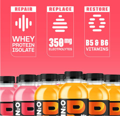 Protein2o Clear Whey Protein & Electrolyte Drink, Variety Pack, 12 Bottles