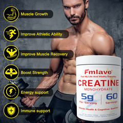Fmlave Creatine Monohydrate 5g Micronized Creatine 10.58oz – 60 Serving Non-GMO