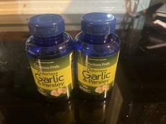 Two Puritan’s Pride Odorless Garlic & Parsley 500mg/100mg-250 Rapid Release