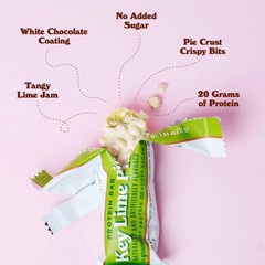 Barebells Protein Bars Key Lime Pie – 12 bars, 20g Protein – White chocolate