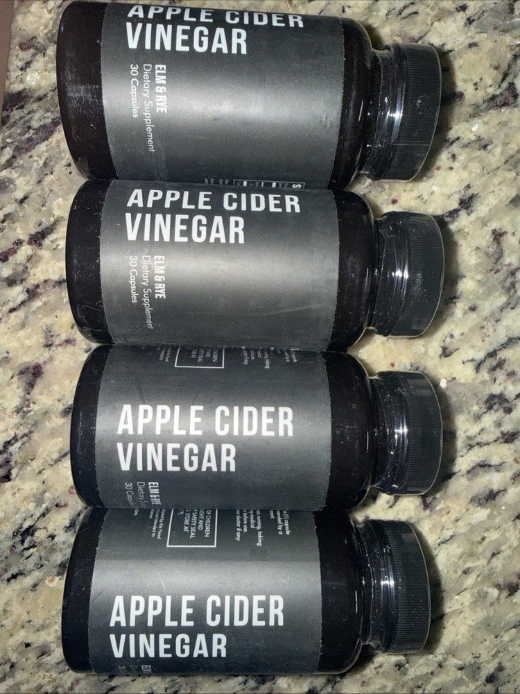 4X Apple Cider Vinegar Capsules 500mg from Maluma Domestica (Fruit) 30 Caps