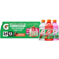 Gatorade Lower Sugar Electrolyte Drink Variety Pack, 24 Pack, 12 fl. oz. Bottles