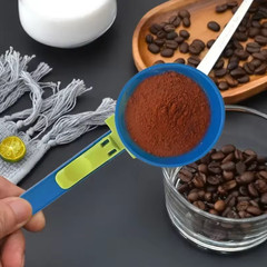 Adjustable Powder Scoop Funnel No Spill Supplement Bottle Filler Tool 2in1
