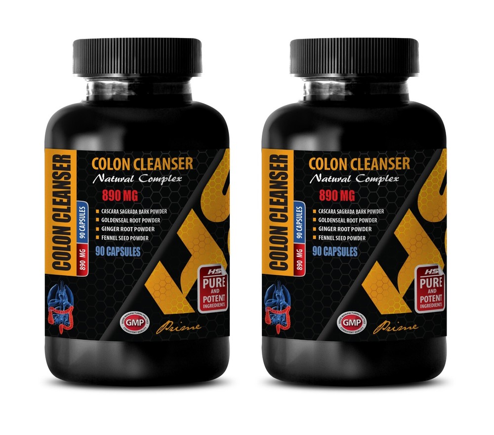 Full-body detox – COLON CLEANSER COMPLEX – Regularity support 2 Bottle 180 Caps
