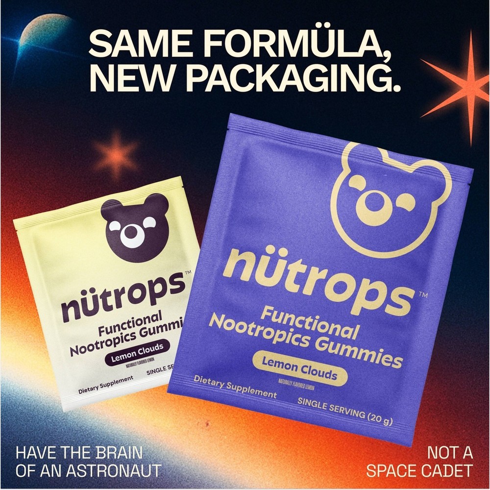 Nütrops By Grüns Low Sugar Functional Nootropics Gummies – 240g/12S