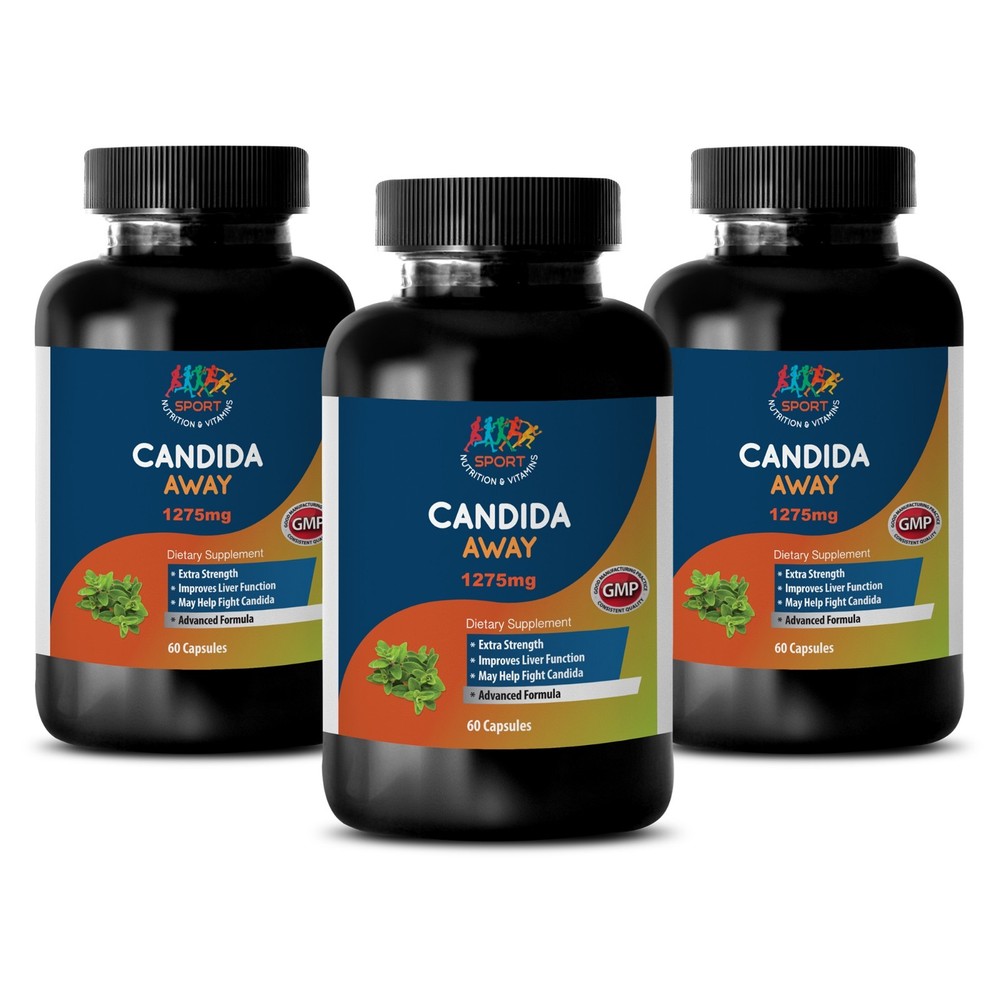 CANDIDA AWAY Extra Strength Cleanser Womens Probiotic 3 Bottles-180 Capsules