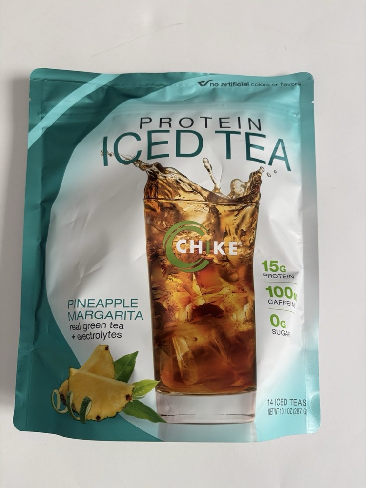Chike Protein Iced Tea Pineapple 10.1oz Bag Exp: 6/27 New & Sealed