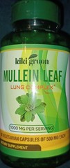 KIKI Green Mullein Leaf Extract Capsules Vegan Herbal Supplement Lung Cleanse 90