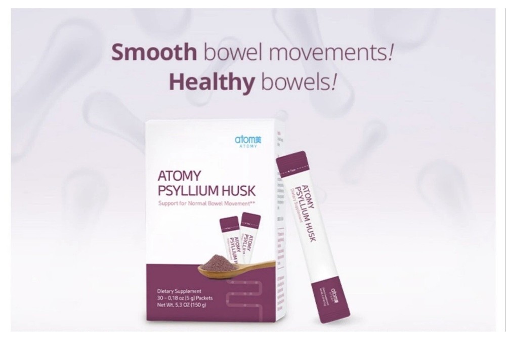 ATOMY Psyllium Husk Support for Normal Bowel Movement ** 5gx30ea Dietary Fiber