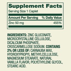 2 Pack Spring Valley Zinc Dietary Supplement for Immune Health 50mg 200 Cap Ea