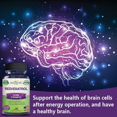 Resveratrol Extract Supplements Supports Joints Nervous System 120 Pills US
