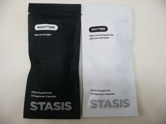 STASIS Vegetarian Daytime & Nighttime Supplement 50 Capsules D3 E B6 B12