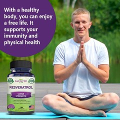 Resveratrol Extract Supplements Supports Joints Nervous System 120 Pills US