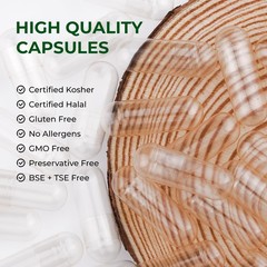 Empty Capsules Size 00 Separated Vegan Pill Caps Plant Based Clear (1,000 Cap…