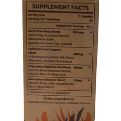 Resciency Binder+ 1500MG Comprehensive Detox Cleanse Liver Gut Support 90 Caps