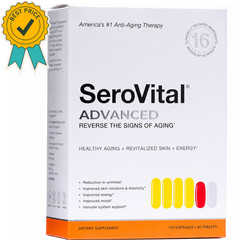 SeroVital Advanced 120 Capsules+60 Tablets 30 Day Dietary Supplement, Sealed Box