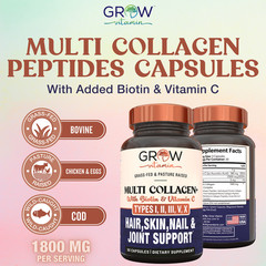 Multi Collagen Types I, II, III, V, & X – 90 Capsules