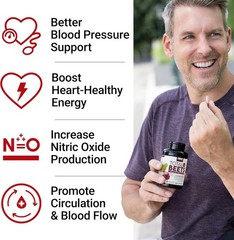 1-3X complete Beets Blood Pressure Support Beet Root Capsules, Circulation Su…