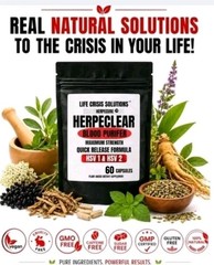 DR.SEBI=HERPECLEAR HSV 1 & HSV 2 SPECIFIC BLOOD PURIFIER 60 CAPSULES