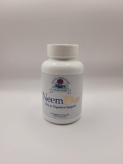 Ayush Herbs Neem Plus, 90 Vegetarian Capsules – Skin And Digestive Support