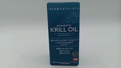 Viva Naturals Antarctic Krill Oil Omega 3 Fatty Acid 1250mg, EPA DHA