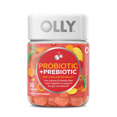 Probiotic + Prebiotic Fiber Gummy, Digestive + Gut Health Supplement for Adults,