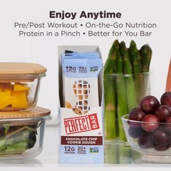 Chocolate Chip Cookie Dough Protein Bar Gluten Free Soy Non GMO 2.2 Ounce 10