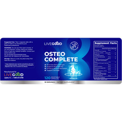 LiveGood Osteo Complete – Advanced Bone Support 120 capsules