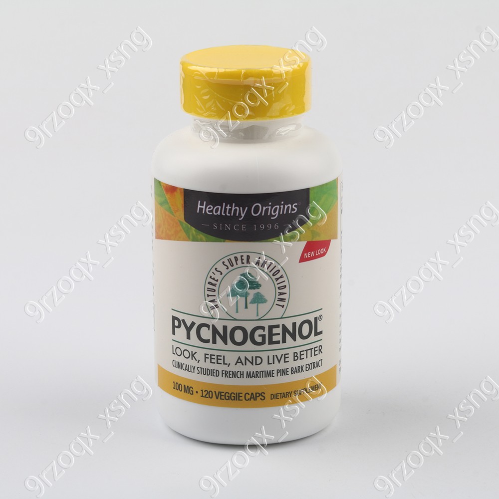 Healthy Origins Pycnogenol 100 weight measure | 120 Veggie Capsules（1-3 pack）