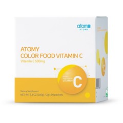 ATOMY Vital Color Vitamin C 500mg With 90 Packets 2g Each Free Shipping