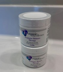 Organic Excellence Feminine Balance Therapy BioIdentical Progesterone Cream 2 Oz