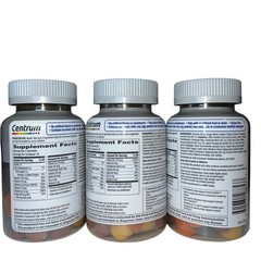 3x Centrum Men 50+ Multigummies Daily Multivitamin 38ct ea