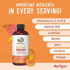 Mary Ruth’s Multivitamin + Hair Growth | 3 Pack | Peach Mango 15.22 oz brand…*