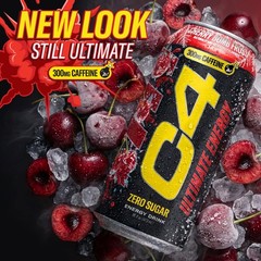 High-Performance Energy Drink, 300mg Caffeine, Zero Sugar, Pre-Workout Focus, Ch